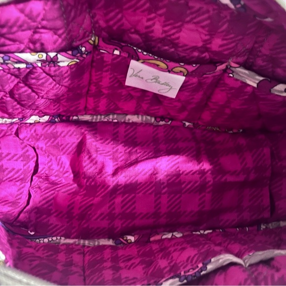 Vera Bradley Pink and Purple Paisley Shoulder Bag Mini - Picture 2 of 8